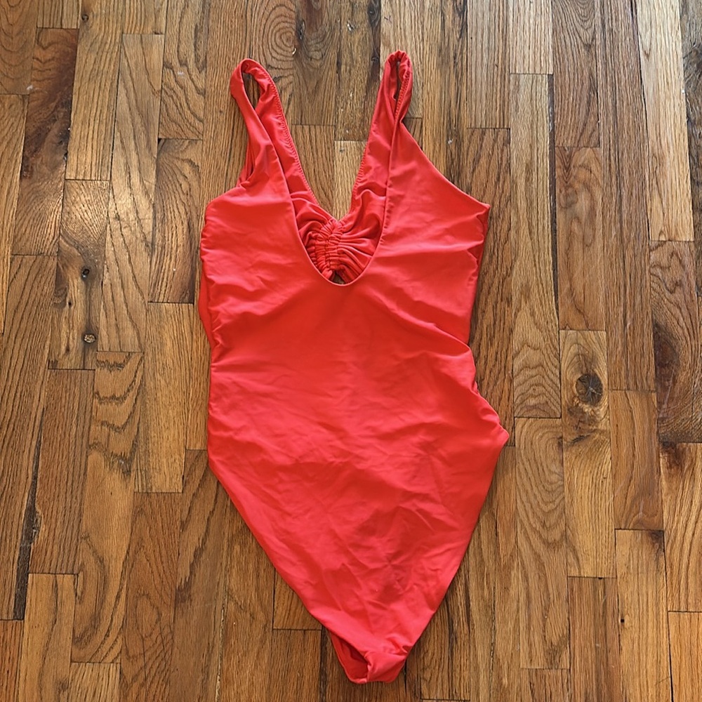 Vibrant Red One-Piece Swimwear - Picture 6 of 6